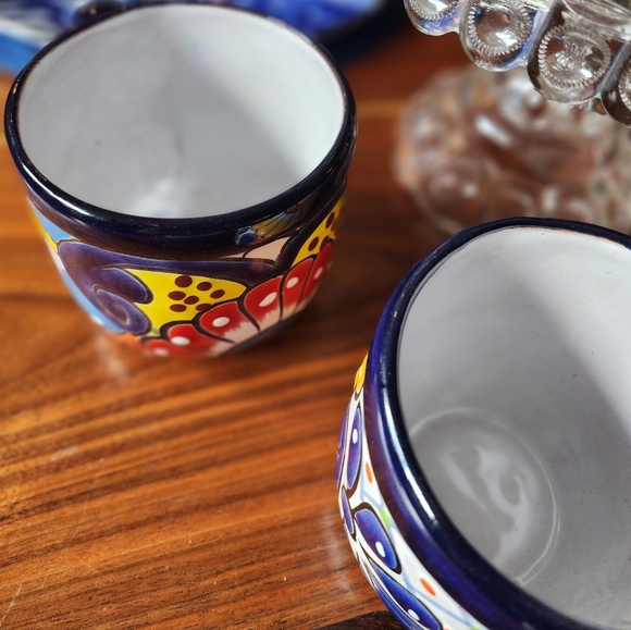 Talavera handmade soup mugs - set of 4. Holds about 15 ounces each. Hand painted - Picture 10 of 12